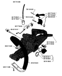 Page J Diagram and Parts List for 50 1985-02 Husqvarna Chainsaw