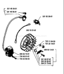 Page E Diagram and Parts List for 50 1985-02 Husqvarna Chainsaw