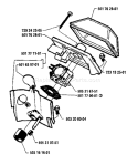 Page A Diagram and Parts List for 50 1986-06 Husqvarna Chainsaw