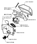 Page A Diagram and Parts List for 50 1988-03 Husqvarna Chainsaw