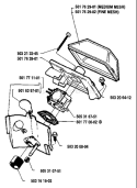 Page A Diagram and Parts List for 50 1989-01 Husqvarna Chainsaw