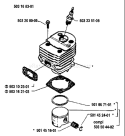 Page I Diagram and Parts List for 50 1989-01 Husqvarna Chainsaw