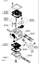 Page B Diagram and Parts List for 50 1990-01 Husqvarna Chainsaw