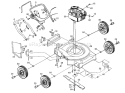 Part Location Diagram of GCK2200 Husqvarna Grass Catcher