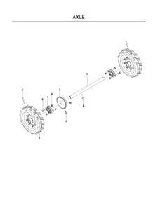 Wheels And Tires Diagram and Parts List for SC18 (968999510)(2010-09) Husqvarna Lawn Tractor Accessories