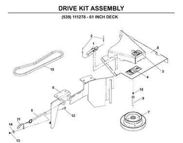 Bagger 2 Diagram and Parts List for 111280 2005-03 Husqvarna Lawn Tractor Accessories