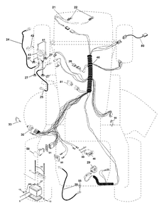Electrical Diagram and Parts List for YTH1542XP (954567253-A)(2001-01) Husqvarna Lawn Tractor