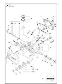 Gear Housing 2 Diagram and Parts List for 325P 20062700001-Current Husqvarna Pole Saw