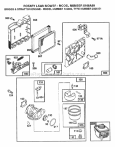 Page D Diagram and Parts List for 5166A89 1998 Husqvarna Lawn Mower