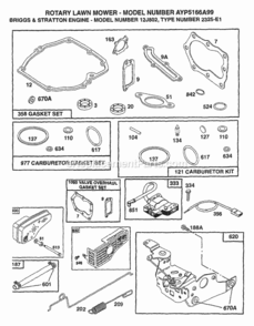 Page C Diagram and Parts List for 5166A99 1999 Husqvarna Lawn Mower