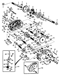 Part Location Diagram of 633A63 Husqvarna High-Low Range Gears
