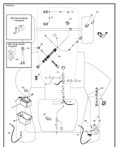 Electrical Diagram and Parts List for YTH22K48 (96043025300)(2017-10) Husqvarna Lawn Tractor