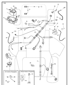 Electrical Diagram and Parts List for TS242 (96043030600)(2019-07) Husqvarna Lawn Tractor