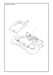 44-Inch/112cm Cutting Deck 2 Diagram and Parts List for C112 967693501 Husqvarna Lawn Tractor Accessories