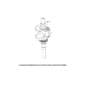 Engine >> Crankshaft Diagram and Parts List for YTH20K46-96043027700  Husqvarna Lawn Tractor