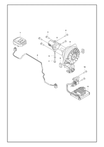 Electrical Diagram and Parts List for 525IDEPSMADSAW  Husqvarna Pole Saw