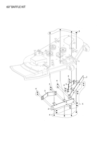 Mower Deck / Cutting Deck Diagram and Parts List for XCITETMZ375 Z380 Husqvarna Lawn Tractor