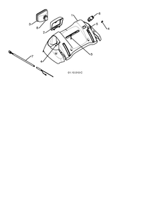 Console Diagram and Parts List for 15530SBLS 2009-07 Husqvarna Snow Blower