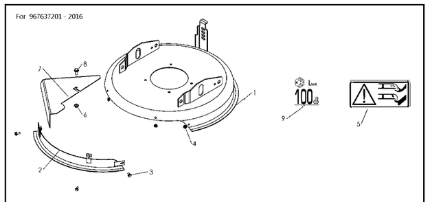 Part Location Diagram of 519653263 Husqvarna Label