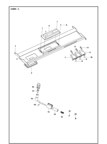 Cabin 11 Diagram and Parts List for P525  Husqvarna Lawn Mower