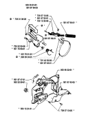 Page C Diagram and Parts List for 51 1990-01 Husqvarna Chainsaw