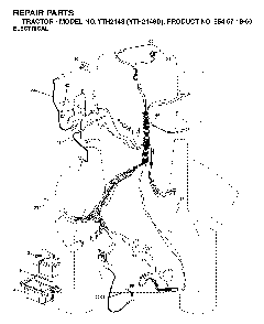 Electrical Diagram and Parts List for YTH2148D (954571960)(2004-04) Husqvarna Lawn Tractor