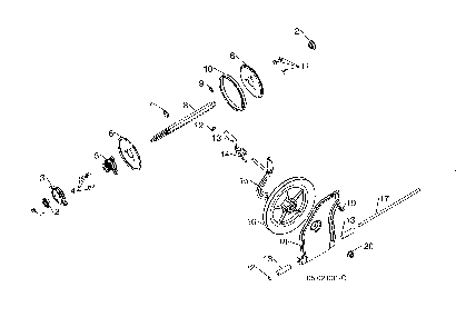 Friction pulley Diagram and Parts List for 96193009604  Husqvarna Snow Blower