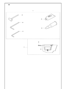 Accessories Diagram and Parts List for 359 2010-02 Husqvarna Chainsaw