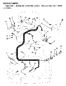 Electrical Diagram and Parts List for LT125 (HE12536C, 954170001)(1998-03) Husqvarna Lawn Tractor