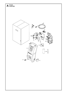 Overview Diagram and Parts List for PW480 (970468301)(2021-01) Husqvarna Pressure Washer