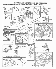 Page A Diagram and Parts List for 5269A99 1999 Husqvarna Lawn Mower
