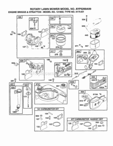 Page B Diagram and Parts List for 5269A99 1999 Husqvarna Lawn Mower