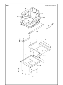 Part Location Diagram of 529521701 Husqvarna SEAT