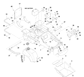 Part Location Diagram of 539104996 Husqvarna CONSOLE WLDMT.