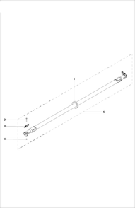 Shaft Diagram and Parts List for 525DEPSMADSAW  Husqvarna Pole Saw