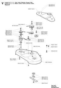 Protection Frame 2 Diagram and Parts List for PR15 2002-02 Husqvarna Lawn Mower