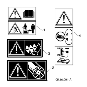 Decals 2 Diagram and Parts List for ST224 (97046860101)(2020-06) Husqvarna Snow Blower