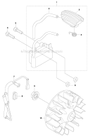 Ignition System Diagram and Parts List for 533RS 2011-07 Husqvarna Brush Cutter
