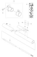 Shaft Diagram and Parts List for 533RS 2011-07 Husqvarna Brush Cutter