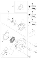 Starter Diagram and Parts List for 533RS 2011-07 Husqvarna Brush Cutter