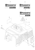 Cylinder Cover Diagram and Parts List for 533RS 2011-07 Husqvarna Brush Cutter