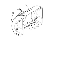 Auger Housing And Impeller 3 Diagram and Parts List for 5524ST 2009-08 Husqvarna Snow Blower