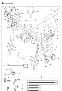 Product Complete Diagram and Parts List for 965143001  Husqvarna Lawn Tractor Accessories