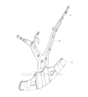Harness 1 Diagram and Parts List for 535FBX 2010-03 Husqvarna Brush Cutter