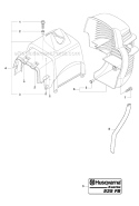 Cover Diagram and Parts List for 535FBX 2010-03 Husqvarna Brush Cutter