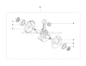 Crankshaft Diagram and Parts List for 535FBX 2010-03 Husqvarna Brush Cutter