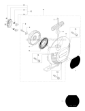 Starter Diagram and Parts List for 535LS 2011-02 Husqvarna Brush Cutter