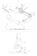 Throttle Controls Diagram and Parts List for 535LS 2011-02 Husqvarna Brush Cutter