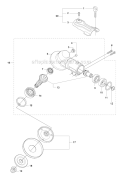 Bevel Gear Diagram and Parts List for 535LS 2011-02 Husqvarna Brush Cutter
