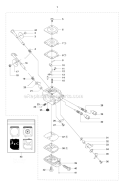Carburetor Diagram and Parts List for 535LS 2011-02 Husqvarna Brush Cutter